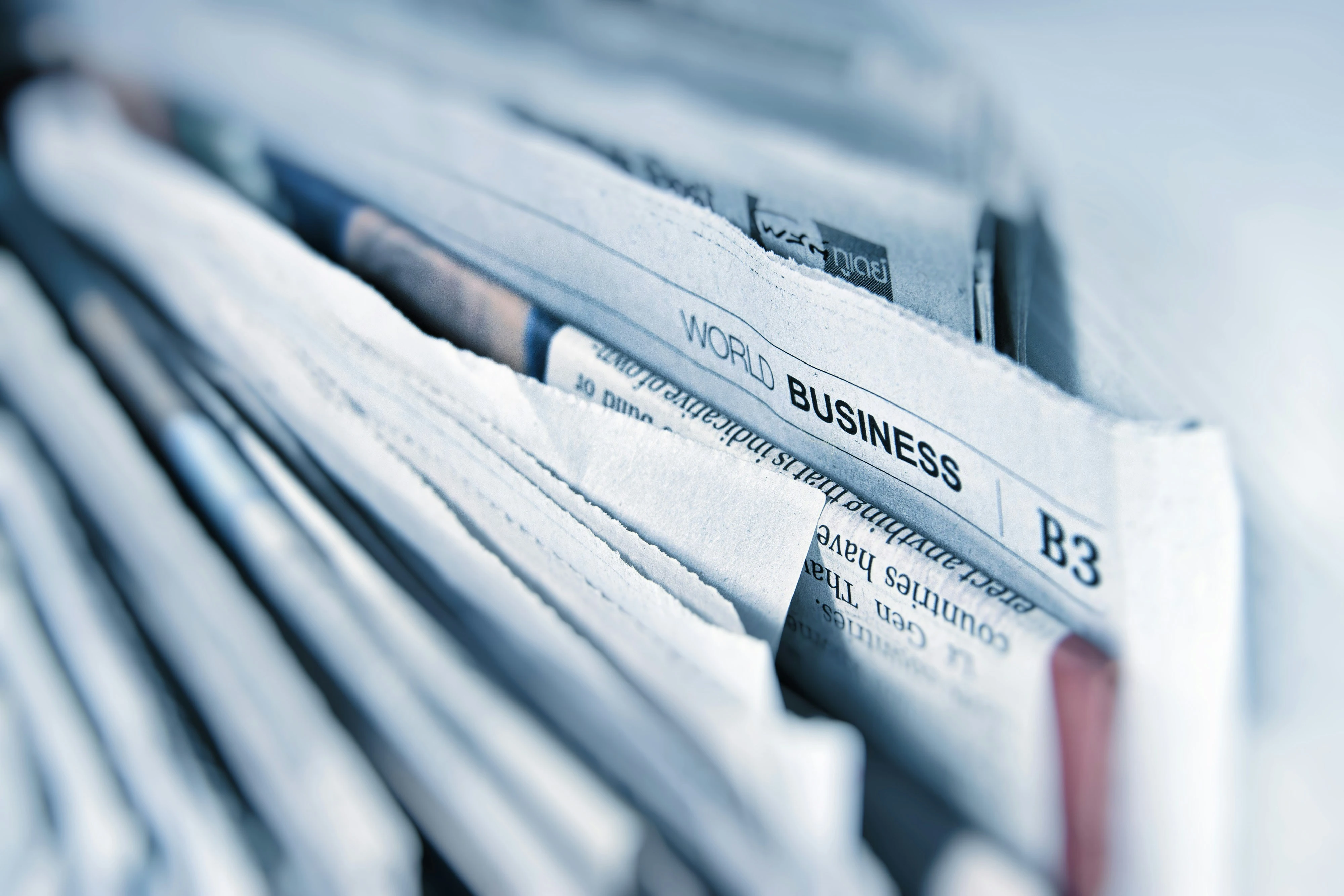 Row of Newspapers